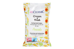 Салфетки влажные Cleanic Cream&Fresh Авокадо