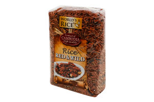 Смесь риса нешлифованного длиннозернистого Red&Wild World's Rice м/у 500г
