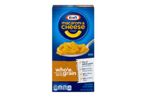 Kraft Macaroni & Cheese Dinner Whole Grain Original Flavor