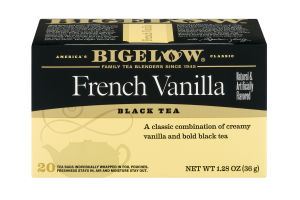Bigelow Black Tea French Vanilla - 20 CT