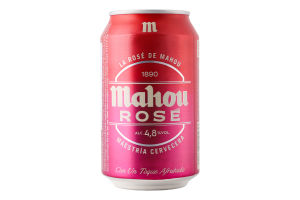 Напій пивний Mahou Rose 4,8% 0,33л з/б
