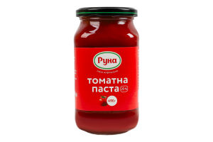 Паста томатна 25% стерилізована Руна с/б 490г