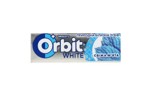 Резинка жевательная без сахара Свежая мята White Orbit м/у 14г