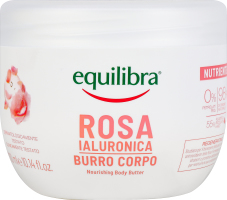 Баттер для тіла Equilibra гіалуроновий з трояндою