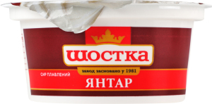 Сыр плавленый 50% Янтарь Шостка ст 150г