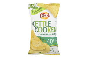 Lay's Kettle Cooked Potato Chips Cream Cheese & Chives