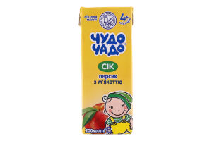 Сок персиковый с мякотью ОКЗДП Чудо-чадо т/п 0,2л