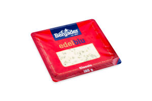 Сир 48% м'який з блакитною цвіллю Edelblu Classic Bergader лоток 100г