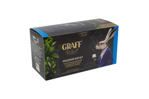 Чай зеленый байховый с ароматом груши и кленового сиропа Модный фрукт Graff к/у 20х1.5г