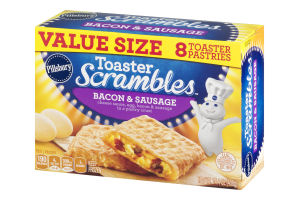Pillsbury Toaster Scrambles Toaster Pastries Bacon & Sausage - 8 CT