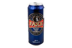 Пиво 0.5л 5.6% світле Royal Export Faxe з/б
