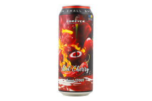 Пиво Hot Cherry Sweet Stout темне нефільтроване 6% 0,5л ж/б Forever