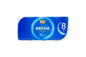 Папір туалетний 4-х шаровий Dream touch Ruta 8шт