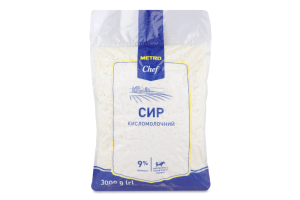Сир кисломолочний 9% METRO Chef м/у 3кг