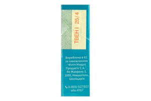 Изделие табакосодержащее для электрического нагревания с фильтром Terea Turquoise 20шт