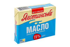Масло сладкосливочное 73% Крестьянское Яготинське м/у 180г
