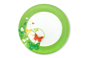 Тарілка паперова 230мм "Вишиванка" 6шт ТМ Уніпак