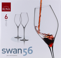 Набор бокалов для вина 560мл №421123 Swan 56 Rona 6шт
