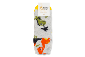 Шкарпетки дитячі Легка хода №9450 18-20 срібло меланж