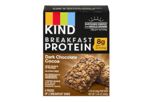 KIND Breakfast Protein Bars Dark Chocolate Cocoa - 4 CT