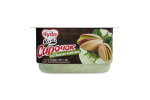 Творожок 5% взбитый с наполнителем Фисташковое капучино Cafe Чудо ст 100г