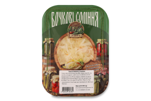 Капуста квашена з морквою Бочкові соління ПП Діана-М лоток 500г
