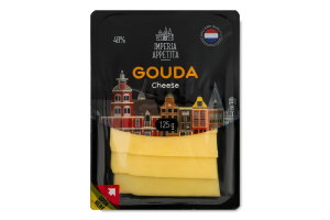 Сир 48% нарізка Гауда Imperia Appetita лоток 125г