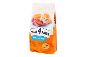 Корм сухий повнораціонний для кошенят З лососем Premium Club 4 Paws м/у 5кг
