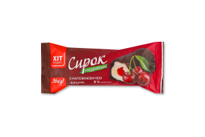 Сирок глазурований з наповнювачем Вишня 8% 36г Хіт Продукт