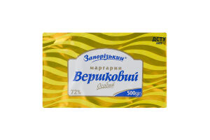 Маргарин 72% столовый Сливочный особый Запорізький м/у 500г