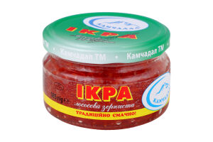 Икра лососевая зернистая соленая Камчадал с/б 185г