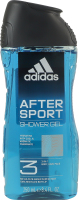 Гель для душу + шампунь + засіб для вмивання 3в1 After Sport Adidas 250мл