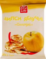 Чипси яблучні Солодкі Fine Life м/у 40г