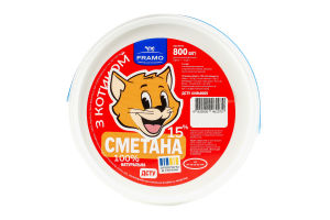 Сметана 15% Framo ведро 800г