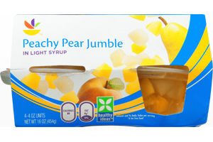 Ahold Peachy Pear Jumble in Light Syrup - 4 CT