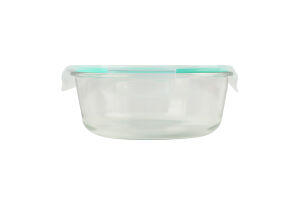 Контейнер д/зберігання 1,3л скло круглий з кришкою