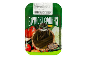 Стрелки чеснока маринованные Бочковые соленья ПП Діана-М лоток 450г