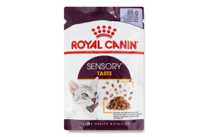 Корм д/дорослих котів Сенсорі Тейст шматочки в желе 85г пауч Роял Канін