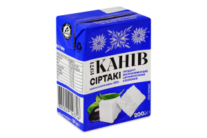Продукт сырный 50% молокосодержащий мягкий кремовый Сиртаки Канів 1971 т/п 200г