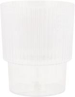 Горщик д/орхідей Стелла прозорий з дренажем 13*15см Алеана