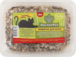 Трава д/котів 100г контейнер Doctor Pet