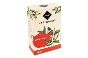 Чай чорний байховий цейлонський RIOBA к/у 100г