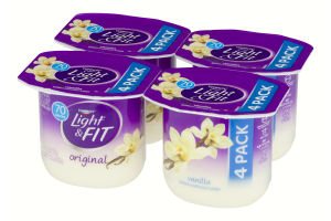 Dannon Light & Fit Nonfat Yogurt Vanilla - 4 CT