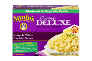 Annie's Homegrown Creamy Deluxe Macaroni Dinner Rotini & White Cheddar Sauce