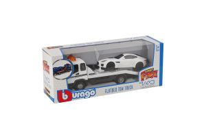 Игрушка для детей от 3лет №18-31419 Flatbed tow truck Street fire Bburago 1шт