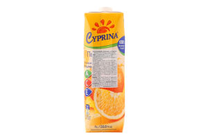 Сік Orange з вітамінами A С Е 1л т/п Cyprina