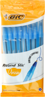 Ручка шариковая синяя 1мм Classic Round stic BiC 8шт