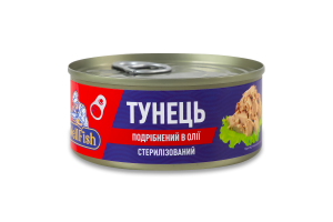 Тунець подрібнений в олії WellFish з/б 160г