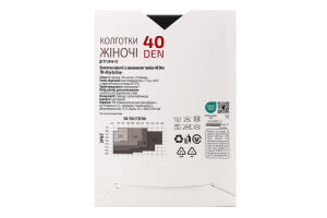 Колготи з зниженною талією чорні 40ден р.4 Day by Day