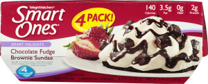 Weight Watchers Smart Ones Smart Delights Chocolate Fudge Brownie Sundae - 4 CT